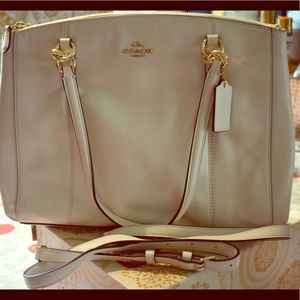 Coach Leather Christie Cream Crossbody